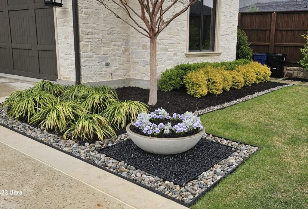 Completed backyard landscape project