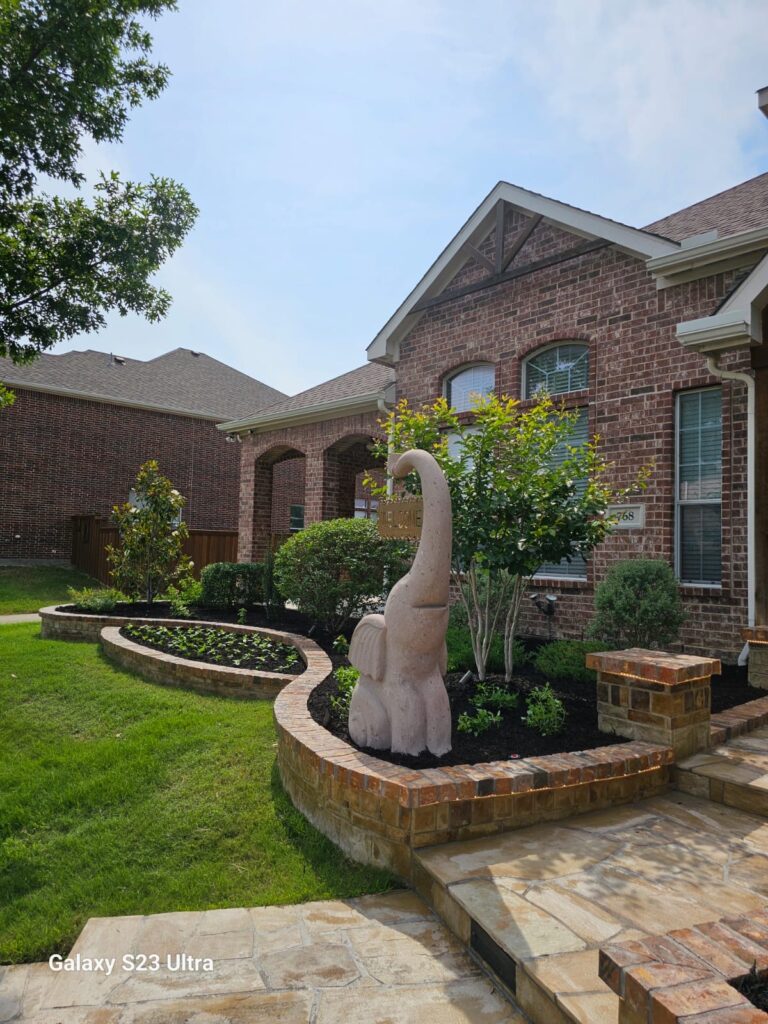 Custom landscape installation